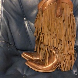 Corral vintage fringe cowboy boots